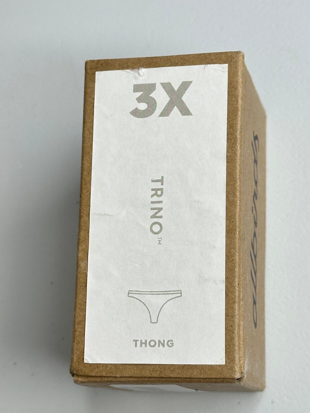 Allbirds Trino Thong Panty Cream 3XL NWT Eucalyptus Merino Wool Discontinued 3XL